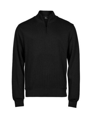 Tee Jays  Ribbed Interlock Half Zip