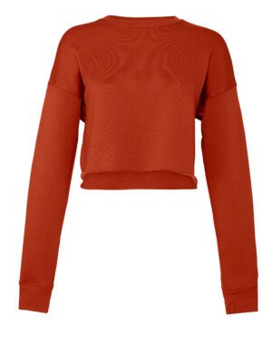 Bella Women's Cropped Crew Fleece
