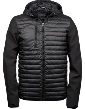 Tee Jays Men's Hooded Crossover Jacket